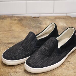 Aston Grey Black Slip-On Loafers